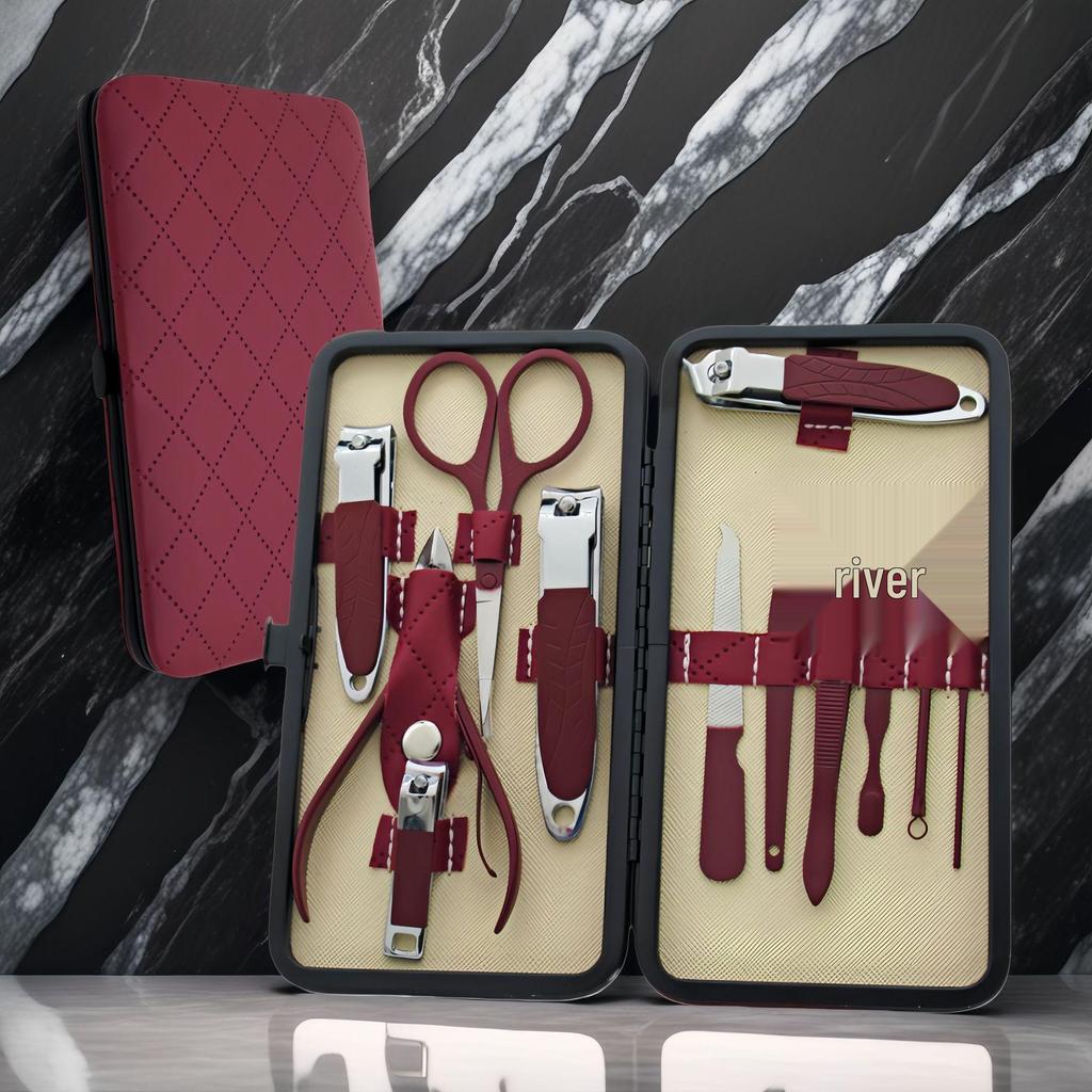 20-Piece Stainless Steel Nail Art Set: Clippers, Cuticle Trimmer, Pliers, Pedicure Knife, Scissors