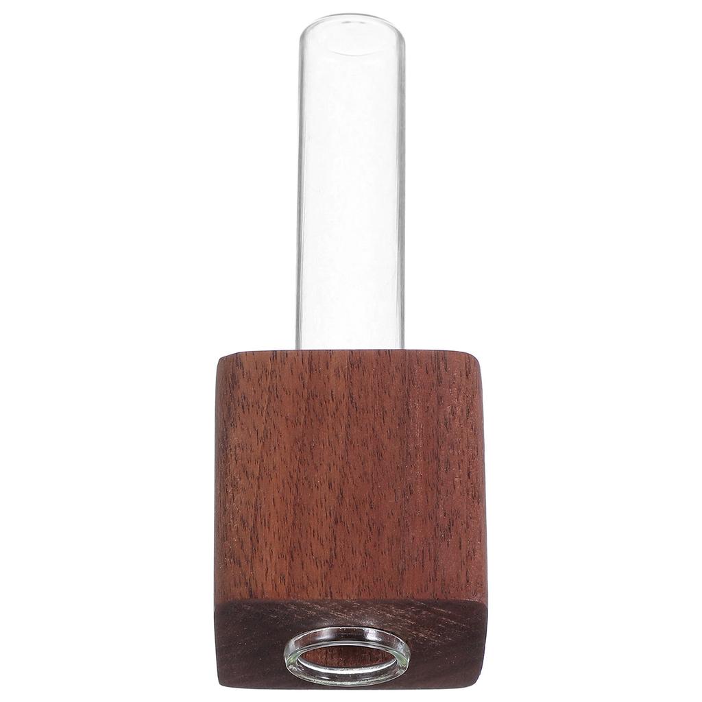 Magnetic Wooden Test Tube Flower Vase Glass Minimalist Propagation Station Fridge Locker Office Mini Planter Locker Mini Planter