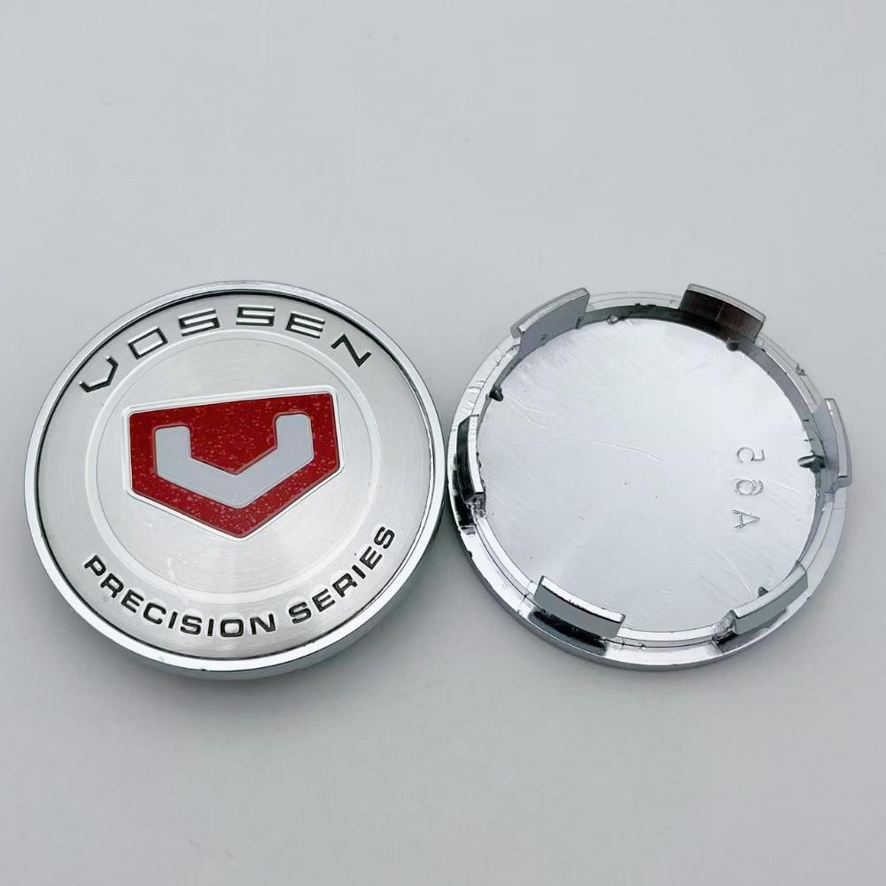 4pcs Vossen Logo Emblem Car Wheel Center Caps 65MM (59MM I.D) Wheels Hub Hubcaps Auto Rim Center Cover Replace Car Accessories