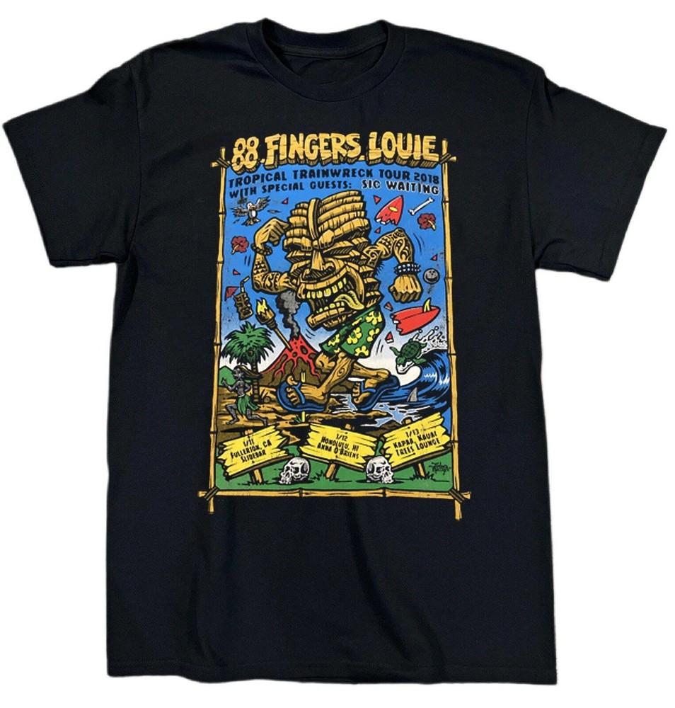 88 Fingers Louie Tropical Trainwreck Tour Cotton T Shirt S-5XL Black CM187 Unisex T-Shirt XXXL