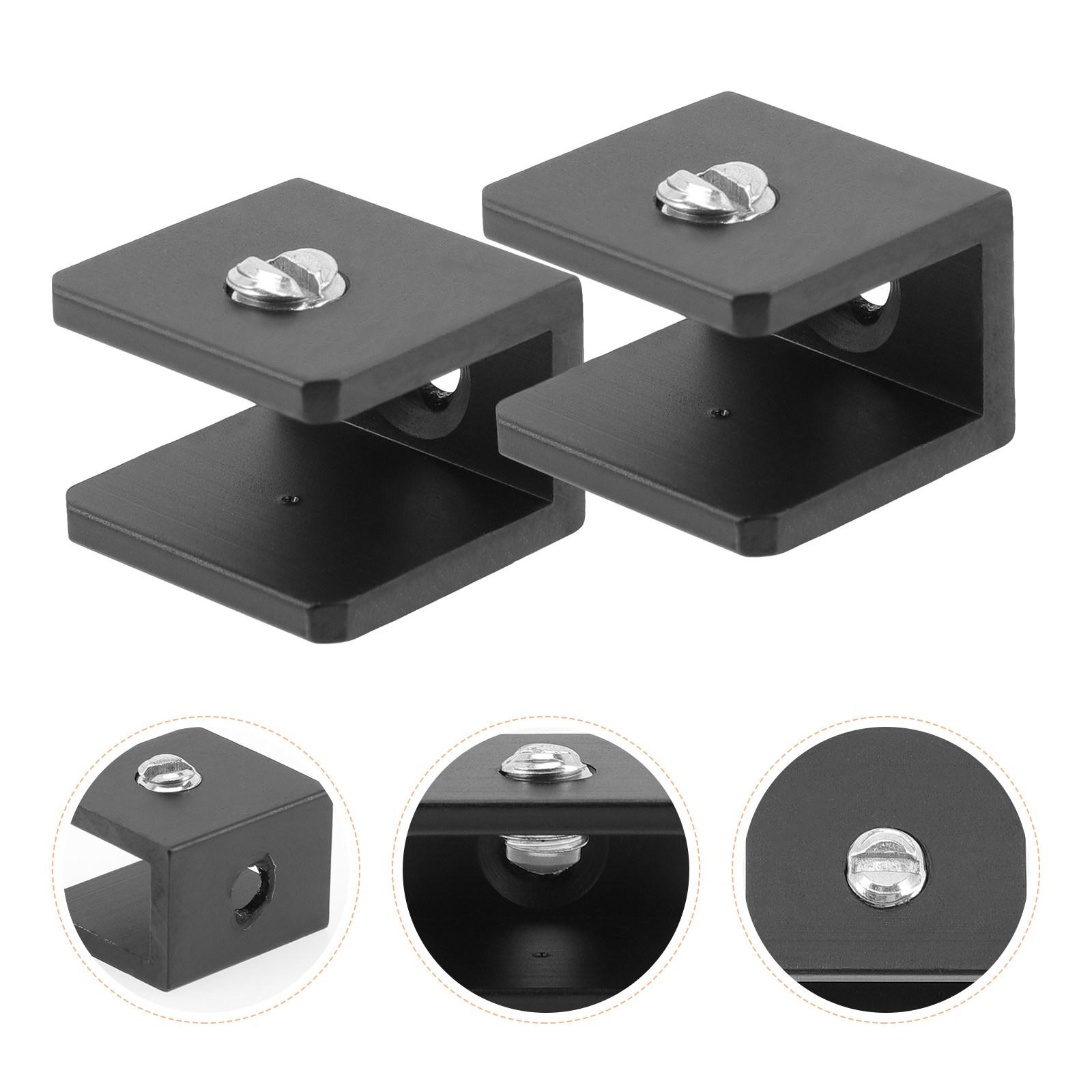 

8Pcs Glass Shelf Clamp Strong Brackets for Kitchen Bathroom Living Room Floating Shelf Holder Glass Clamp Support 2.8x1.9cm