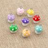 10Pcs Colorful Mixed Mushroom Plant Vegetable Resin Earring Charms Diy Findings 3D Keychain Bracelets Pendant For Jewelry Making