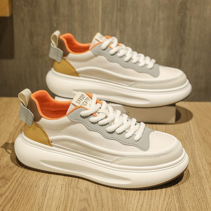 

Forrest Gump men s shoes summer breathable mesh Quanzhou sports shoes high-end men s board shoes casual height increase white tide shoes 39