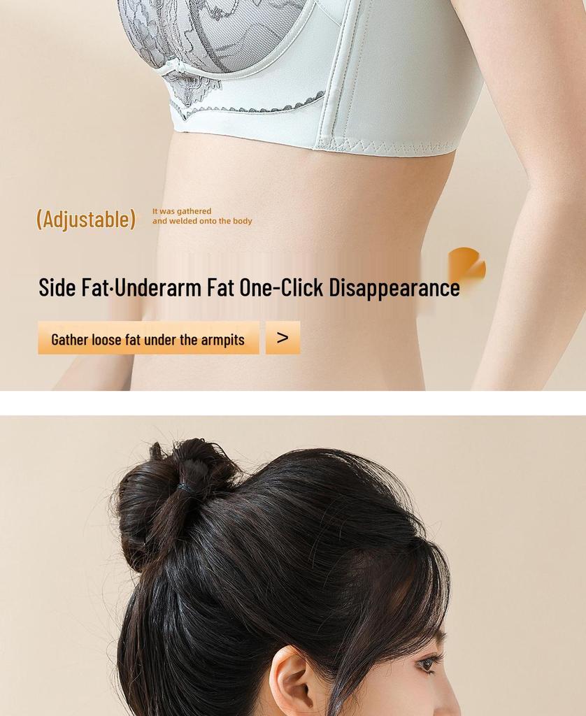 Lace Push-Up Bra for Women - Sexy, Comfortable, High Side Coverage, Adjustable Massage Fit