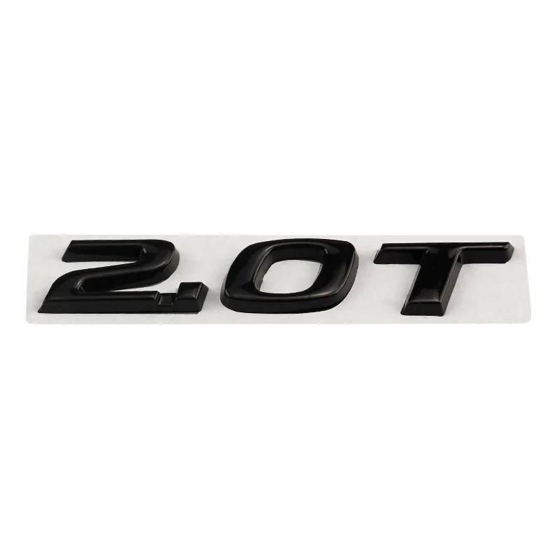 Car 3D Metal 2.0T Sport Displacement Trunk Logo Sticker Emblem Badge Decals For Honda Accord 10th Civic CRV Styling Accessories MG3