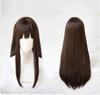 Cosplay Long Costume Costume Disguise Plus 2 Bonus Items Heat-resistant Wig, Brown, Hair, Wig, Wig,