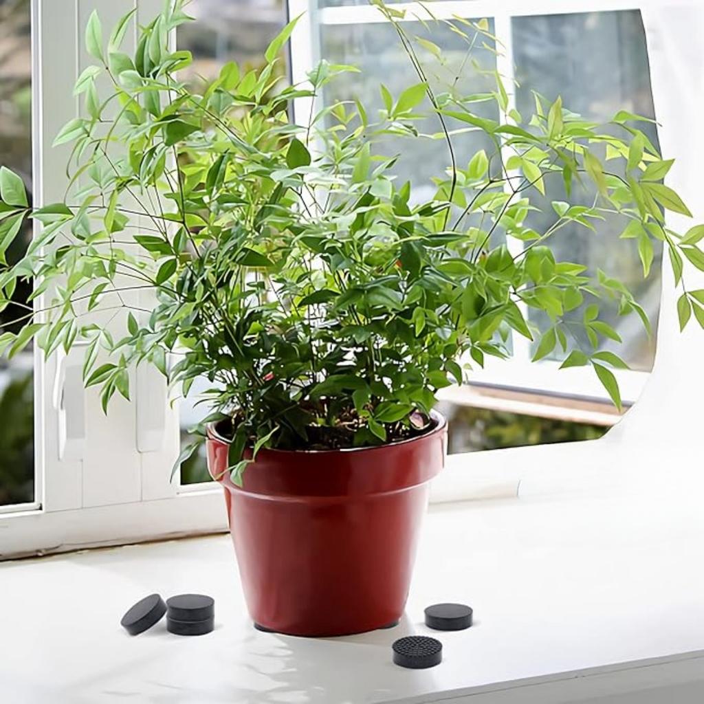 12PCS Invisible Pot Feet with Enhanced Nonslip Gardening Pot Feet Pads Indoor Outdoor Prevent Slips and Spills, Non-Abrasive Easy To Use and Clean