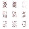 Lace Fake Tattoo Henna Tattoo Stickers Red Mehndi Stickers Body Art Sticker  Finger Hand