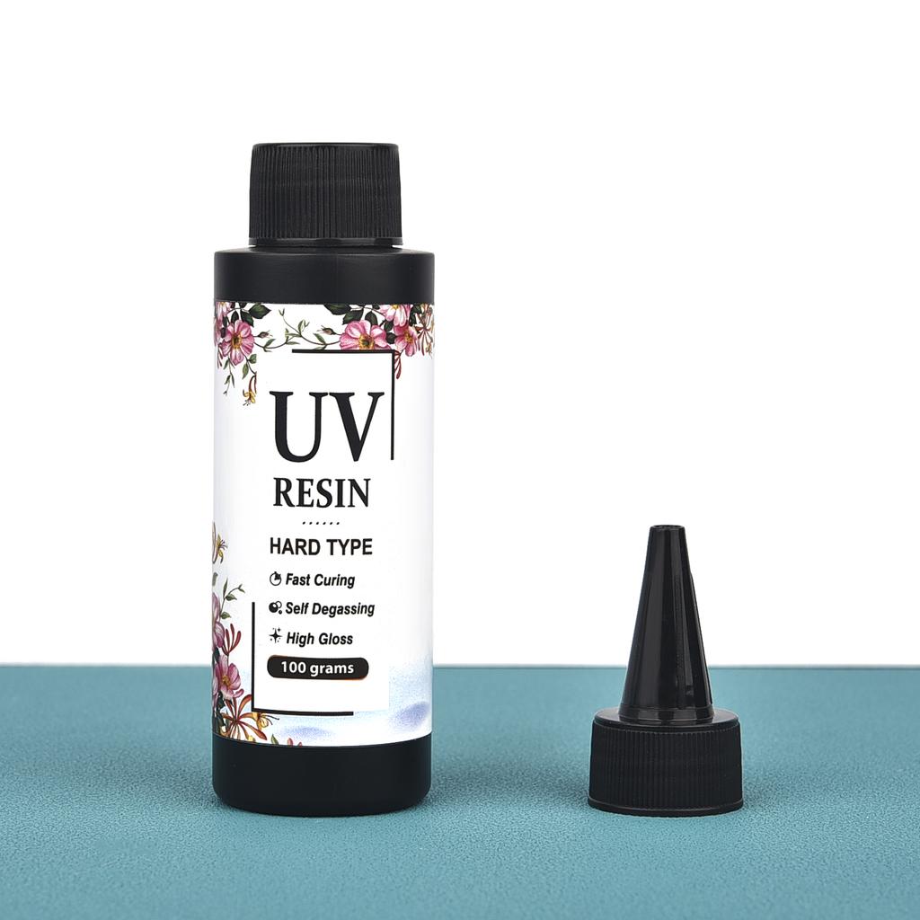 UV Resin Glue Crystal Transparent Liquid Ultraviolet Curing Solar Cure Sunlight Activated Hard Quick Drying Jewelry Resin Glue