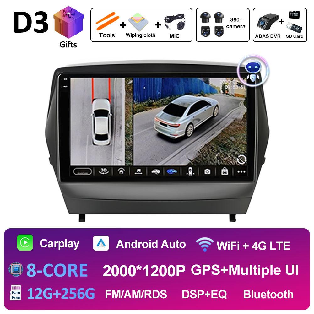 For Ix35 Hyundai Tucson 2 LM IX35 2009 2010 2011 2012 - 2015 Android Intelligent System GPS Navigation Cooling Fan WIFI No 2 Din