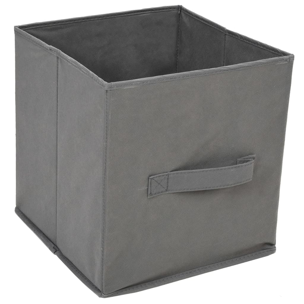 Vidaxl Szafka Z 3 Szufladami Z Tkaniny, Szara, 34X34X101 Cm, Stal