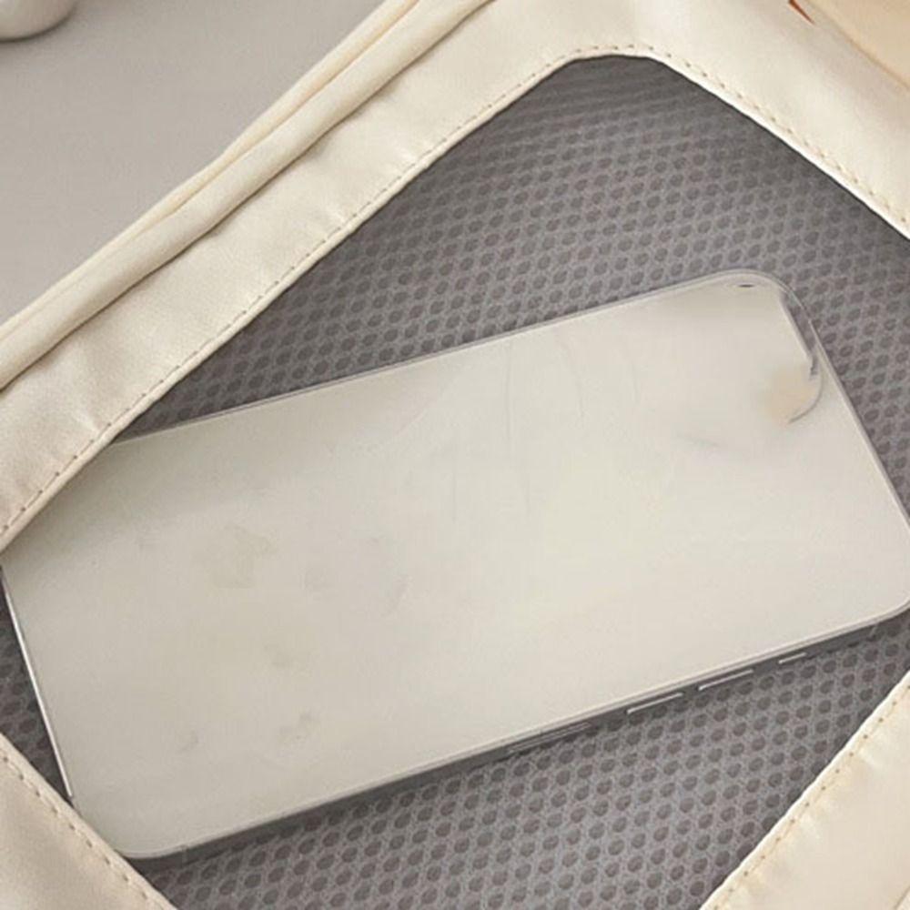 Zipper Bag Transparent Bags Cotton Doll Bag Shoulder Bag Solid Color Itabag  Small Item Bag