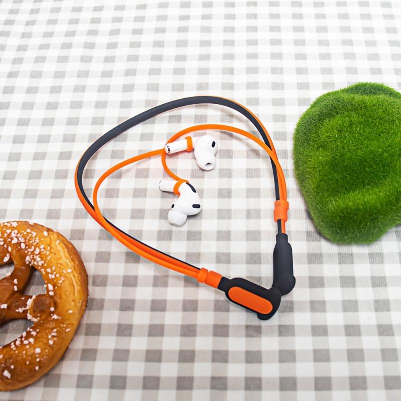 Silicone Anti Lost Lanyard for 8pin Wireless Earbuds Secure Attachment Comfortable Wear Wide Compatibility