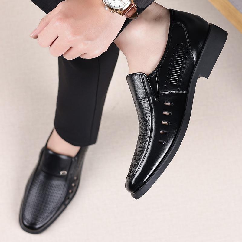 Fashion Large Size 37-49 Summer Hollow Platform Slip-on Men's Loafers Designer New Casual Business Male Shoes Zapatos De Vestir Hombre