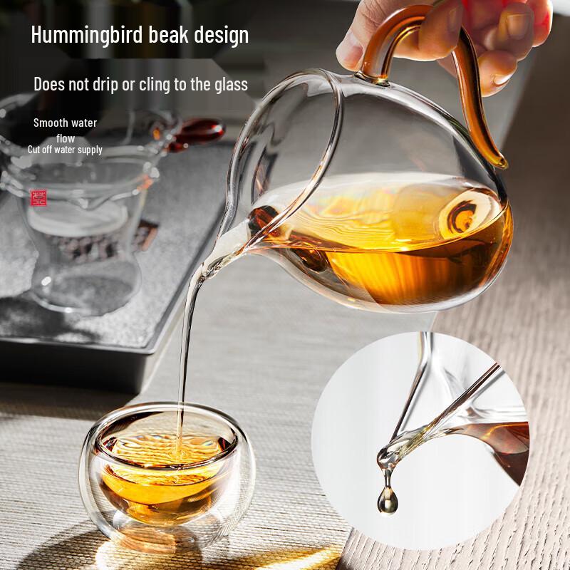 Glass Fairness Pitcher with Tea Strainer Set
