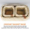 PATIKIL Crochet Basket 10 Basket Round Wooden Base Bag Making Knitting Crochet Shoulder Purse Craft 12-inch Bases, Pieces, Bottoms, Shapers, Supplies,