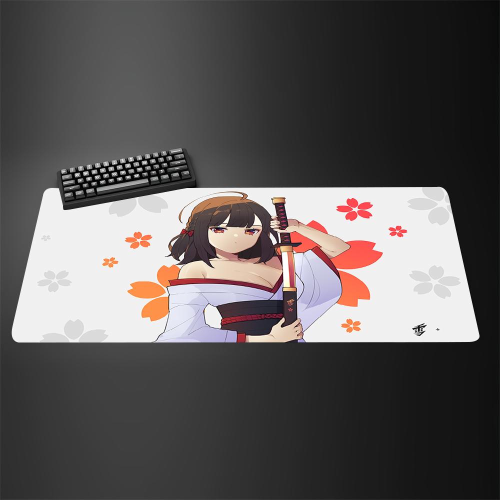 YUki Aim Gaming Mouse Pad NonSlip Mouse Mat Kazemi Anime Large Mousepad Gamer Professional Computer Big Desk Pads Keyboard Mat