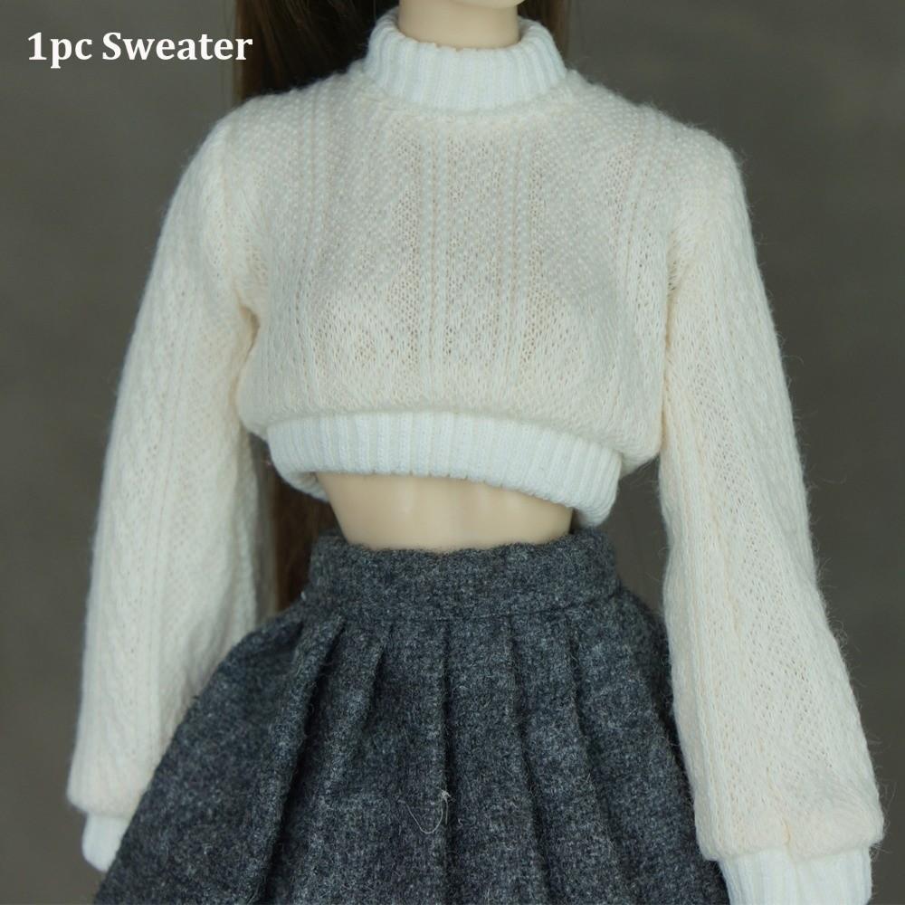 Handmade Doll Knitted Sweater Mini Dressing Clothes Doll Accessories Tops for 1/6 Doll