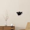 Yousheng Halloween Bat Wall Stickers, 3D Wall Crack Decals, No Residue Easy Removal Wall Art for Indoor Outdoor Halloween