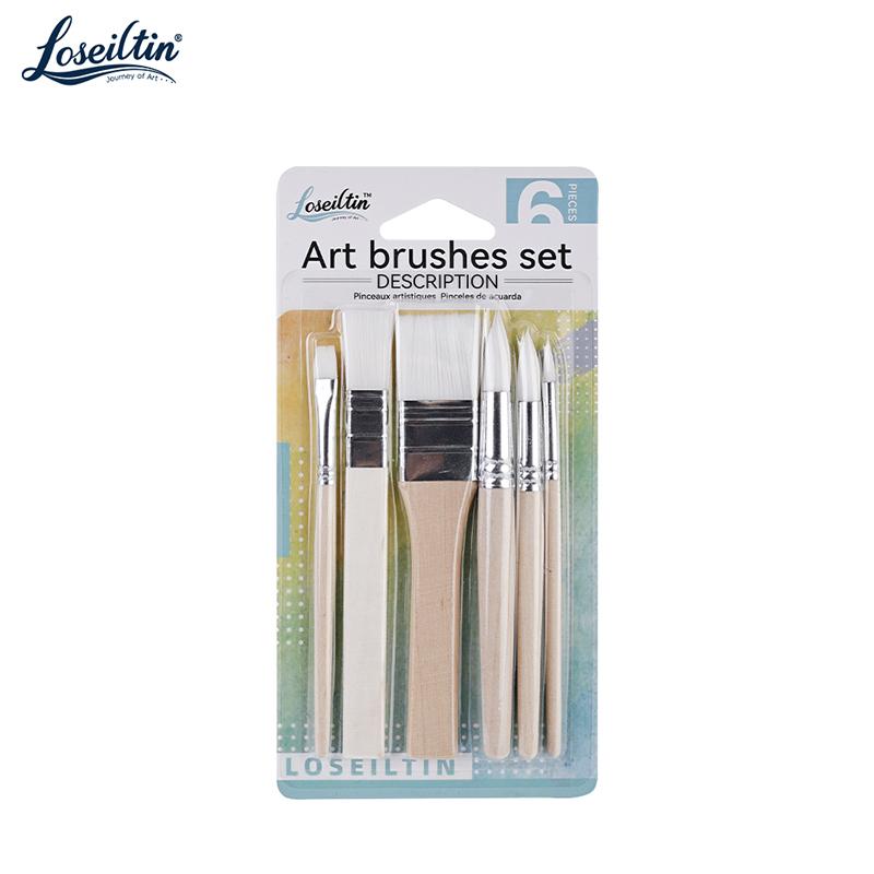 

Children s Wooden Nylon Brush Set for Watercolor Oil Painting Chinese Painting Acrylic Art Brushes for Kids