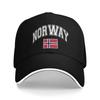 Damski Unisex Norweska Flaga Norwegii Kapelusz Outdoorowa Czapka Trucker Casualowa Czapka Baseballowa Golfowa Daszek Przeciwsłoneczny