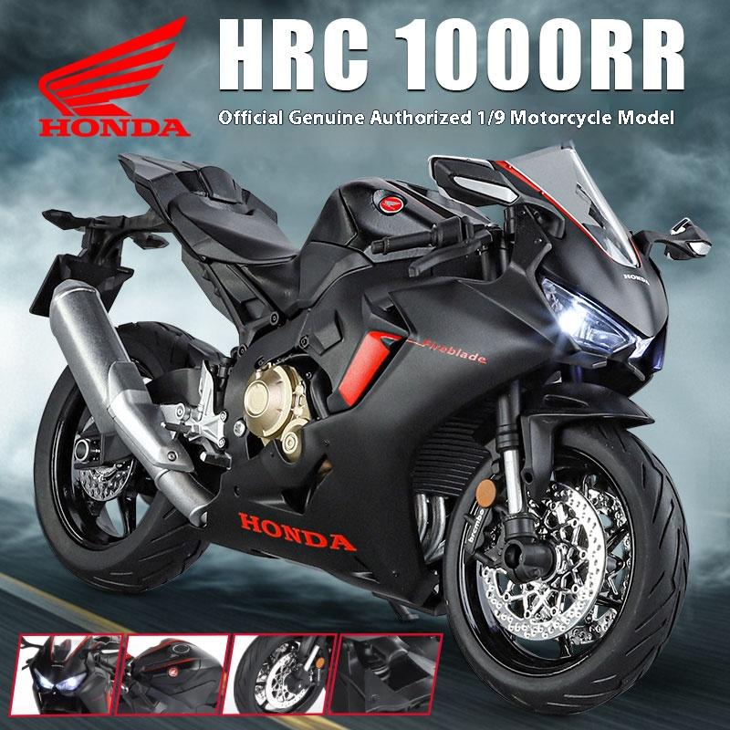1/9 Honda CBR1000RR Speed Adult Collection Decoration Gifts Motorcycle Diecast Simulation Alloy Model Sound & Light Toy for Boys