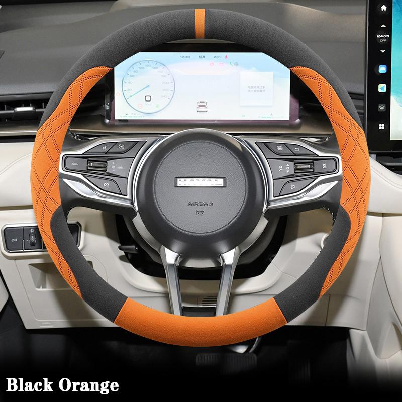 Suede Car Steering Wheel Cover For Haval H6 2011 2012 2013 2014 2015-2026 Ultra Thin Anti-slip Sweat Proof Auto Accessories
