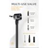 WEST BIKING Bicycle Pump 160PSI Road Mountain Bike Steel Air Pump with Gauge Presta Schrader Valve Tire Inflator Cycling Tools