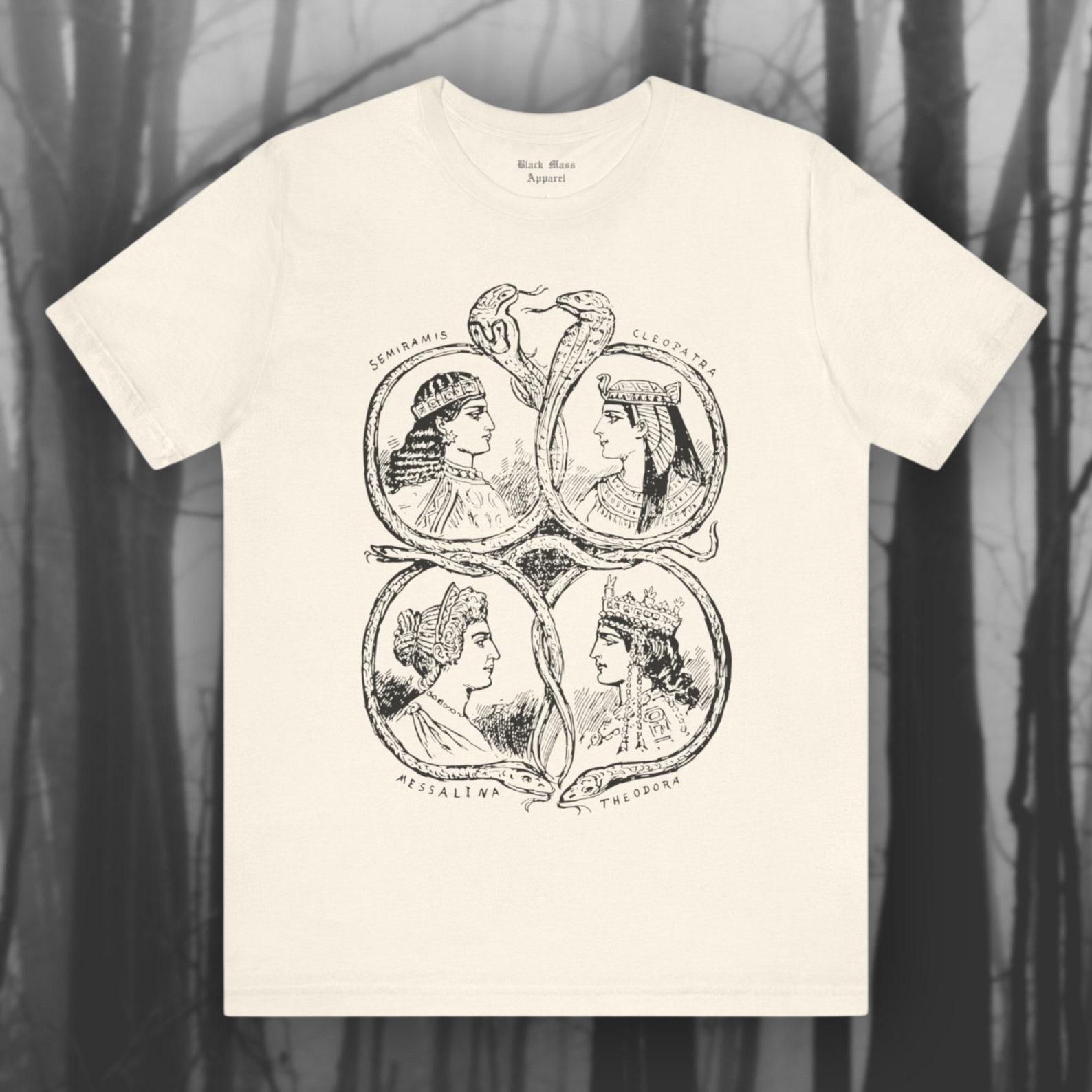 Icons, Mythology T-Shirt, Heroines Shirt, Female Idols T-Shirt, Ancient History, Historical Figures Unisex Jersey Short Sleeve Tee 4XL