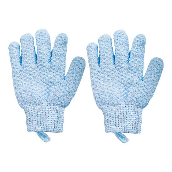 1 Pair Exfoliating Bath Scrub Gloves Double-Sided Design Gentle Deep Exfoliation Skin Care Scrubbing