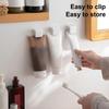 Fürdőszoba fogkrém tartó fali akasztó ragasztó arctisztító klip Multifunkcionális fogkrém tároló állvány Fürdőszoba tartozék