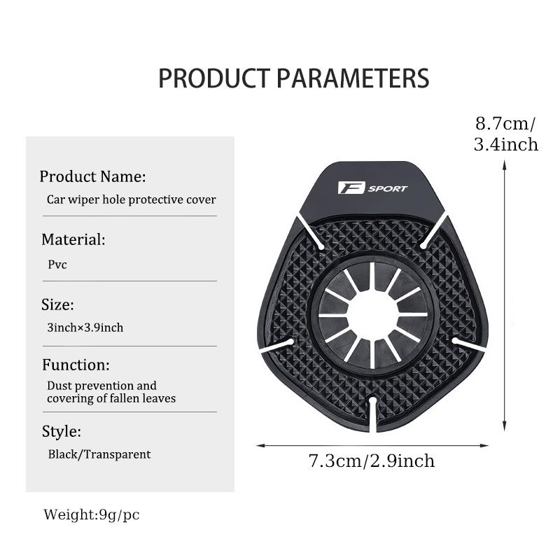 CKU5 For Lexus Car Silicone Dust Cover Wiper Hole Protection Auto Accessories CT ES GS NX IS250 CT200h IS300h ES300h ERX400h NX300h