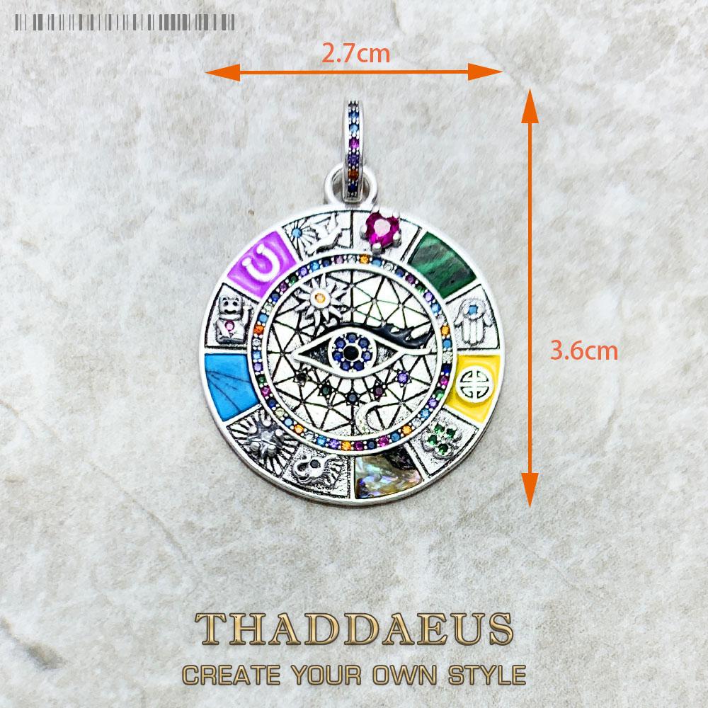 Amulet Magical Lucky Symbol Tree Flower Karma Whell Sun Bird Butterfly Pendants Jewelry 925 Silver Gift For Women Men
