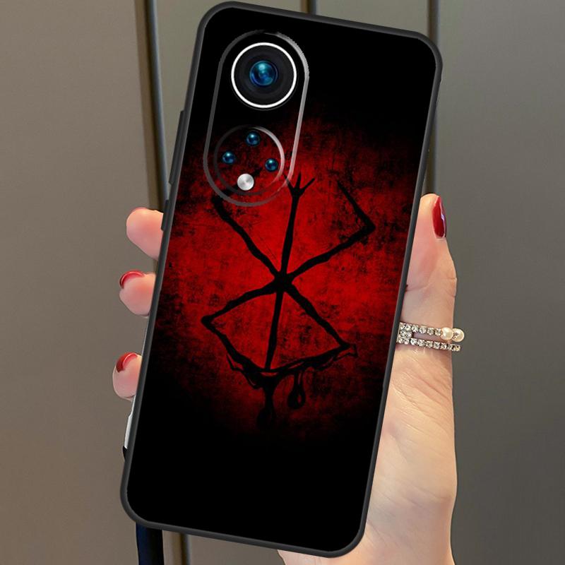 Berserk Guts Anime For Huawei P40 Lite P20 P30 Pro Nova 9 Nova 5T P Smart 2019 Case For Honor 50 8X 9X 10i