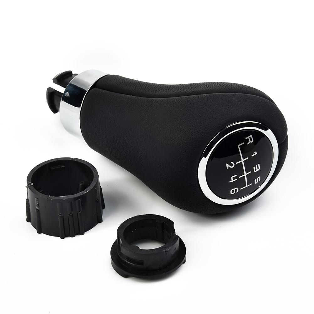 Auto-Schaltknauf, Schalthebel, 6-Gang-Schaltgetriebe, Schalthebel für Mercedes für Benz für C-Klasse W203 W204 W209, schwarze Nähte, PU