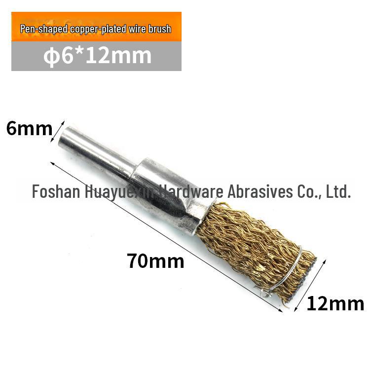 Perie de sârmă în formă de cupă pentru îndepărtarea ruginii și a vopselei, Compatibilă cu bormașini de mână și polizoare electrice, Mâner T-bar de 6 mm