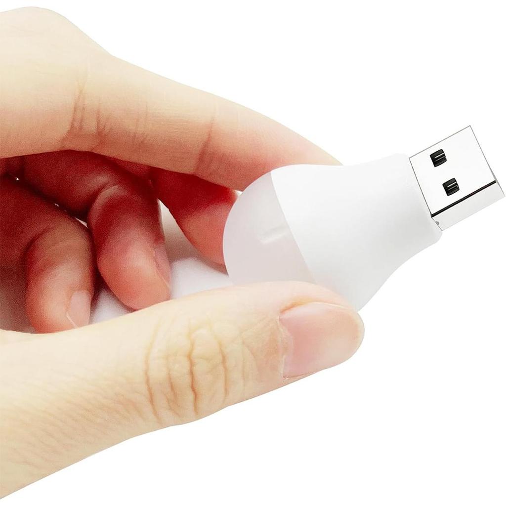 10Pcs Mini USB Night Light Book Night Light Reading LED Lights Cool White Portable Home USB Bedroom Lamps Eye Protection Energy Saving