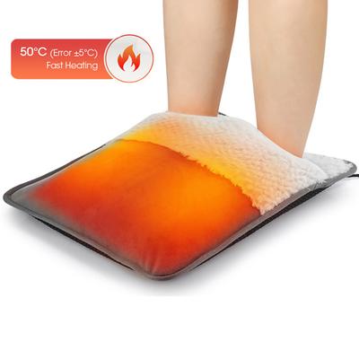 USB Foot Warmer Soft Plush Heating Pad with Detachable Inner Portable Washable Foot Heater for Home Office Use