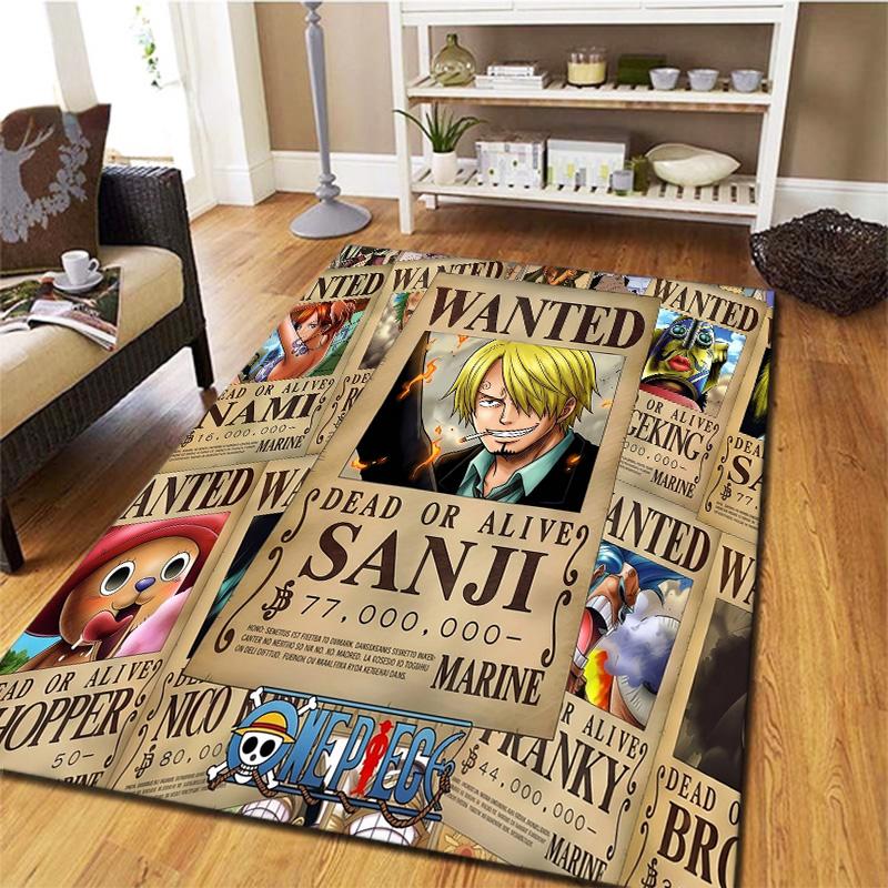 One Piece Poster Carpet Rug For Living Room Bedroom Home Sofa Decoration Kids Play Nonslip Floor Mat