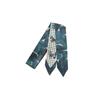 New Summer 130*7 Ins Small Hairband Lovely Print Long Silk Scarf Wrist Ribbon Skinny Scarf For Women