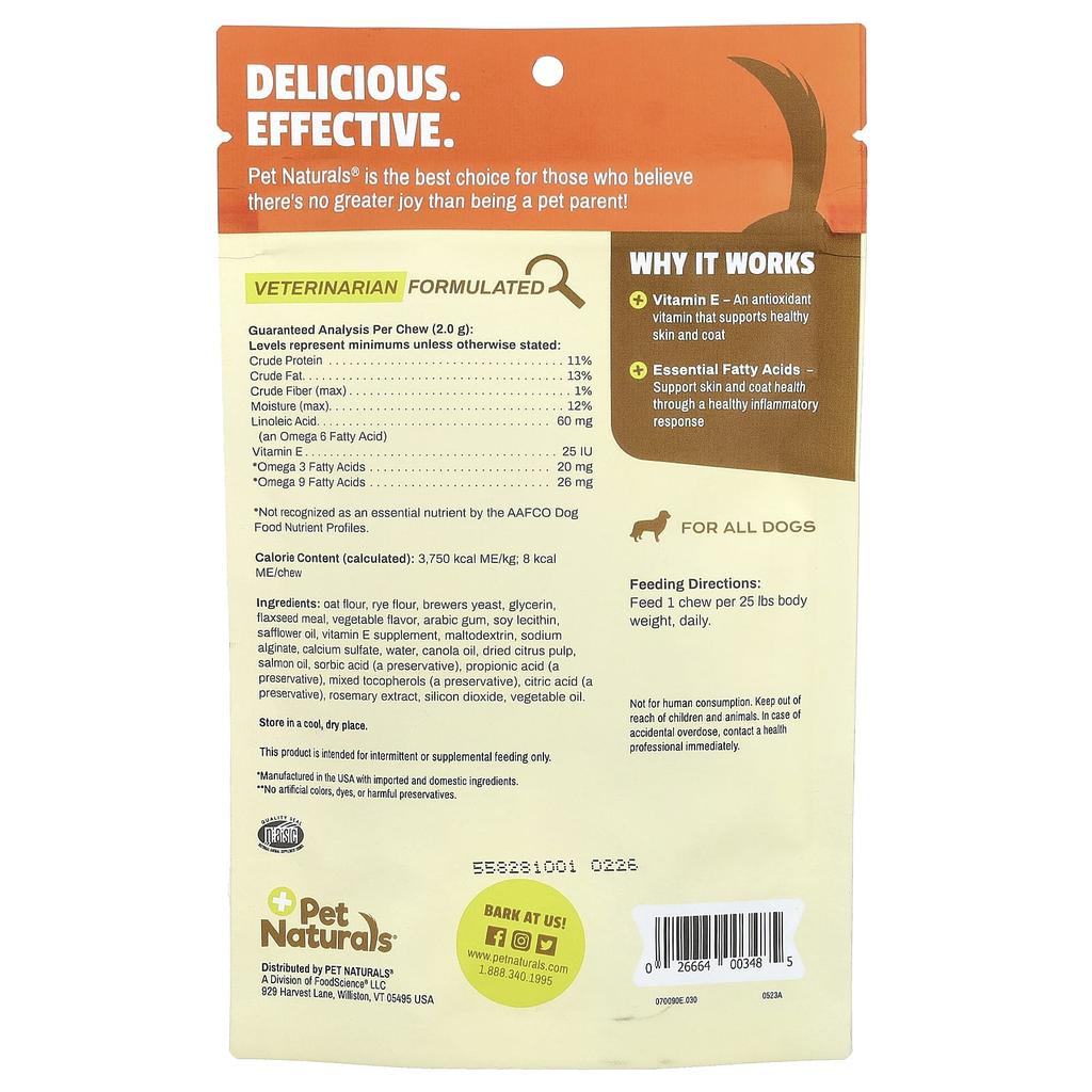 Skin & Fur, Dogs, All Sizes, Chewables 30, 60G (2.12Oz)