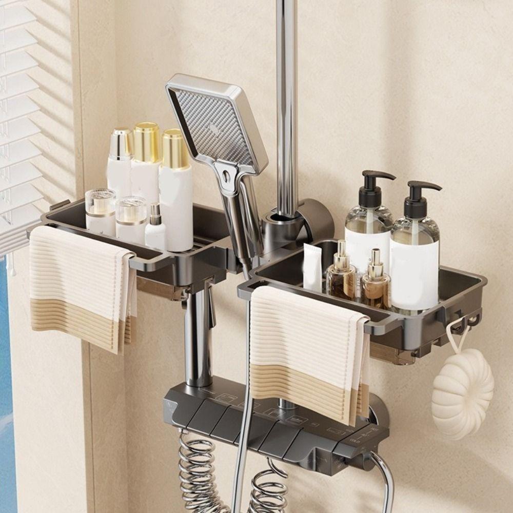 Hanging Sink Faucet Organizer Plastic Sponge Storage Rack Practical Faucet Drain Rack for Kitchen