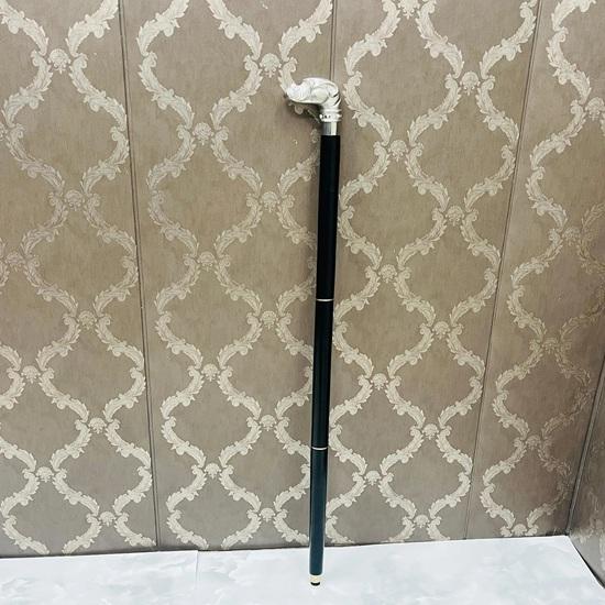 Solid Brass Bulldog Head Handle Wooden Walking Stick 93.98 cm Fathers Mothers Grandfather Grandmother Wedding Anniversary Gift