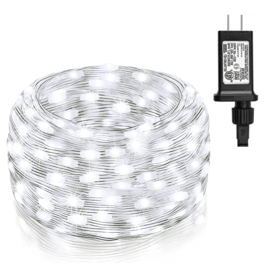 Extra Long 100M PVC Christmas String Light Outdoor Fairy String Light Waterproof Twinkle Fairy Light for Tree Holiday Decor