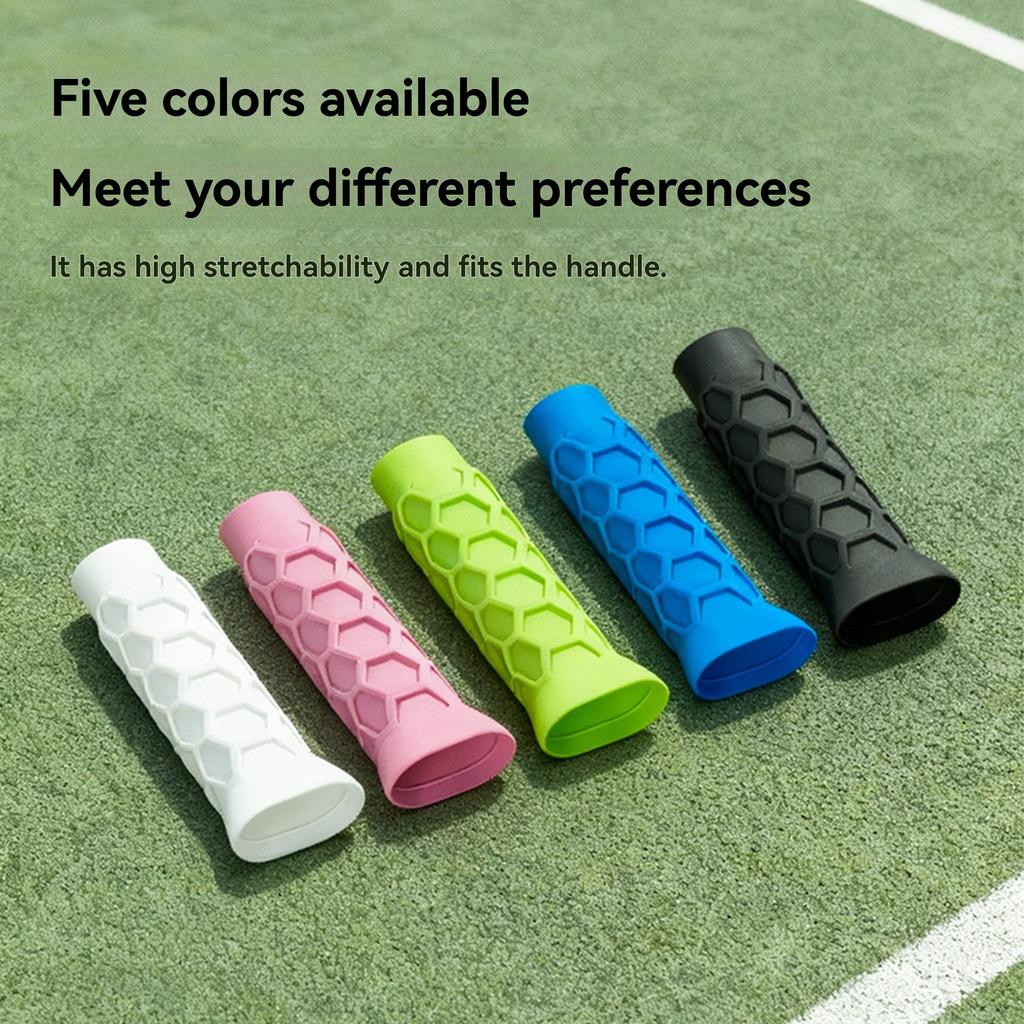 Impugnatura in Silicone Antiscivolo e Ammortizzante per Racchette da Pickleball, Copri Impugnatura in Silicone per Sport all'Aperto Pickleball e Tennis