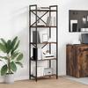 Bookshelf Smoked Oak 56 X 34 X 171 Cm Particleboard