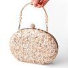 Diamond Evening Bags Shell Round Rhinestone Clutch Women Handbags Wedding Party Shoulder Bags 2025 New Purse Bolsas De Mujer