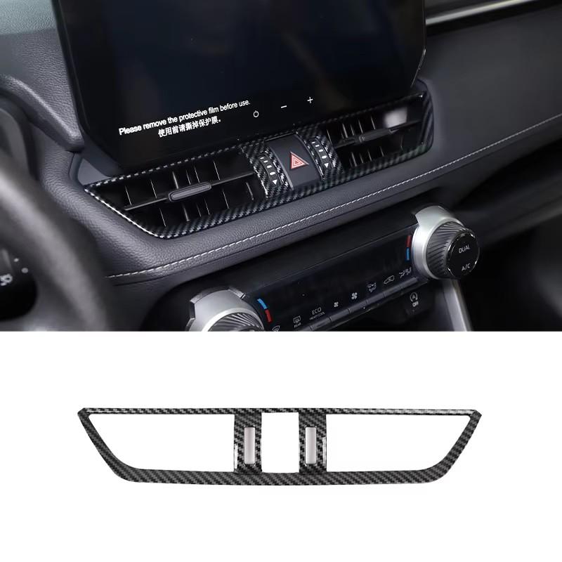 For Toyota RAV4 -2025 ABS Carbon Fiber Interior Kit Dashboard Console Gear Shift Panel Decoration Cover Trim Stickers