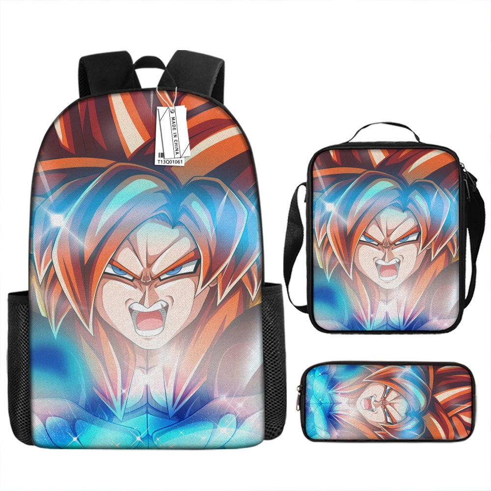 

Summer School Bag Dragon Ball Animation Lunch Bag Elementary and Secondary School Backpack Pencil case