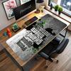Grand Theft Auto Customizable Name Mouse Pad Desk Mat Computer Desk Keyboard Mat Non-Slip Rubber Bottom Perfect for Office Desktop Supplies School Hom